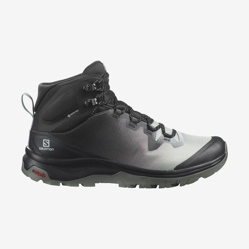 Salomon Israel VAYA MID GTX - Womens Hiking Shoes - Gray (YMDO-37281)